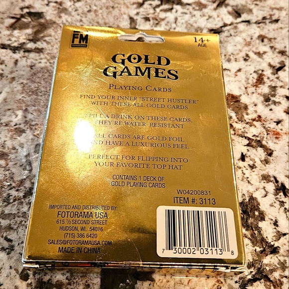 Gold Games luxury playing cards - Picture 3 of 4